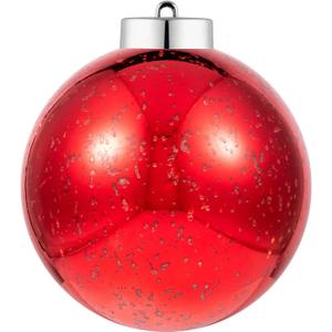 XmasExp 8in Large Christmas Ornaments Christmas Ball Ornaments Giant Tree Decoration Shatterproof Decorative Hanging Balls for Holiday Party Decor(Red, 1pc)