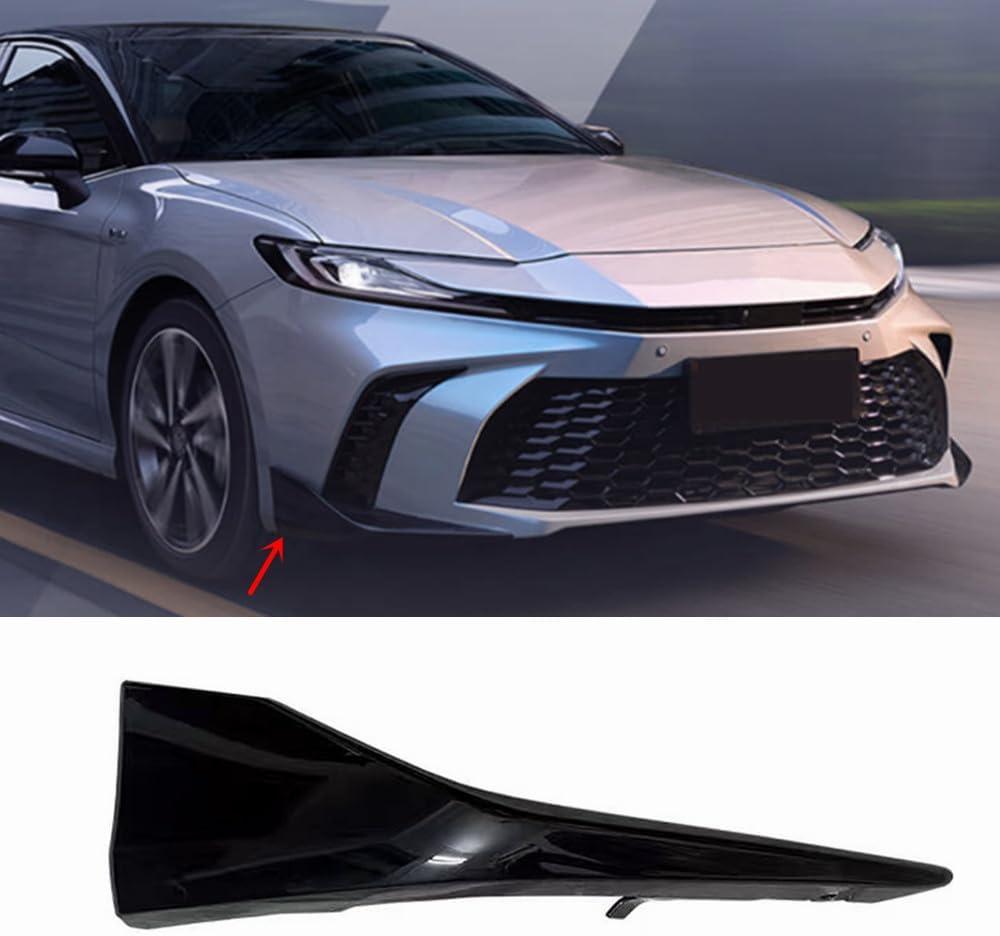 Chanjor Front Bumper Cover Lower Molding Trim Lip Spoiler Grill fit for Toyota Camry SE 2025 Glossy Black Right Passenger Side