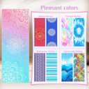 Yoga Towel,Absorbent Yoga Mat Towel for Hot Yoga Non Slip,Stylish Prints,Ideal for Workouts,Hot Yoga,Bikram,Pilates Equipment,72 x 27 in,Gradient Mandala