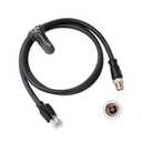 X-Code-RJ45-Industrial-Shielded-Ethernet M12 8 Pin X-Code Male to RJ45 Cat6a Ethernet Shielded Cable for Cognex Industrial Camera Flexible 3.3Ft|1M