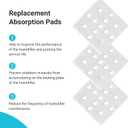 4 x Livatro 10-Pack Humidifier Replacement Filters, Mineral Absorption Pads, Exclusively for 6001 Model, Improves Humidification Efficiency by Capturing Fine Water Particles, White