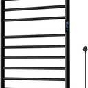 Statappy Towel Warmer Rack, Heated Towel Racks for Bathroom, Wall Mounted Electric Towel Warmer with Built-in 24hr Timer, Plug-in/Hardwired, Matte Black (11-Bar)