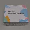 Vretti Mini Pocket Printer Portable Thermal Printer with 1 Roll Sticker Paper, Bluetooth Mini Printer for iPhone & Android, TP2Y Inkless Sticker Maker for Notes, Photos, Labels, DIY