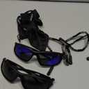 Polarized Sports Sunglasses for Men 100% UV Protection Wrap Around Unbreakable Sun Glasses for Fishing Driving (2pack Black+dark Blue)