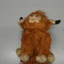 Highland Cow Stuffed Animal Toy, Adorable Highland Cow Plush, Scottish Cow Plush Toy, Farm Animal Cattle Plush Decor Gifts for Kids Baby Girls Boys (Brown Cow) 10.5 in