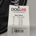 Dogline Dog Harness, Reflective No-Pull Adjustable Vest with Handle for Walking, Training, Breathable, No - Choke Harness for Small, Medium or Large Dogs Room for Patches Girth 15 to 18 in Black