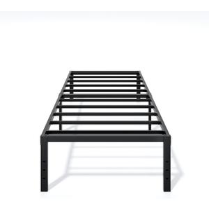 LUMUNANCE Metal Bed Frame Twin Size - 16 Inch Heavy-Duty Twin Platform Bed Frame No Box Spring Needed, Easy Assembly, Noise-Free, Sturdy Mattress Foundation, Underbed Storage Space