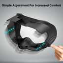 APEXINNO Adjustable Facial Interface for Meta Quest 3 Accessories,Face Cover with Breathable Foam Pads, Light-Blocking Nose Pad,Includes Two Face Cushions:Ice Silk & PU (Not Compatible with Quest 3S)