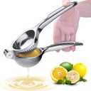 Heavy Duty Manual Citrus Juicer, Zinc Alloy Lemon, Lime, Orange Squeezer for Kitchen & Bar, Hand Press Juicer with Non-Slip Base, Easy to Clean, Ideal for Fresh Juice, Cocktails, Cooking