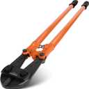 KSEIBI 141600 Heavy-Duty Large Size Bolt Cutter 42" for Cutting Fence, Steel Wire, Chain, Screws, Rivet, and Padlock, Metal Rods with Soft Grip Rubber Ergonomic Handle Cutters 1050mm
