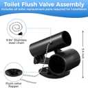 738042-0070A Toilet Flush Valve, Compatible with American Standard ACTUATING UNIT, not provided Toilet Flush Valve Flapper Replacement Kits