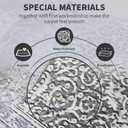 Area Rug 5x7 Washable Rug, Large Soft Rugs with Non-Slip Backing and Soft Low Pile, Vintage Gray Rug for Living Room and Bedroom