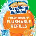 Scrubbing Bubbles Flushable Toilet Bowl Wand Cleaner Refills, Fresh Brush Cleaner Toilet Refill Pads, Removes Limescale & Odors, Citrus Scent, 20 Count (Pack of 1)