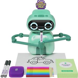 Dan&Darci Scribbly The Drawing Robot for Kids - 3 4 5 6 7 8 Year Old Girl Easter Gifts - 5 Year Old Boy Birthday Gift - Kids Toys for Ages 5-7 - Learning Toys for Boys - Girls Educational Cool Toy