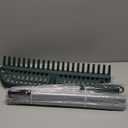 Artificial Turf Rake with 18in Widen Double-Sided Heads, 32-61 Inch Turf Brush Grass Rake for Artificial Grass, Turf Grass Broom for Garden Lawn Artificial Turf Leaves Pet Hairs