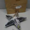 12 Inch Disco Star Christmas Tree Topper Silver Disco Christmas Tree Star Mirror Reflective Decorations for Xmas Party Holiday Outdoor Indoor Home Ornaments