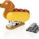 YOBRO Mini Stapler for Students Novelty Hotdog Desktop Stapler with 1000PCS Staples 12 Sheets Capacity Stationery Animal Stapler for Home Office Stocking Stuffers for Friends