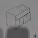 Record Player Stand – Large Wooden Turntable Table with Vinyl Storage, Mid-Century Modern Media Console for Albums, Audio Equipment, Speakers, Books, and Home Entertainment Organization