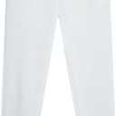 Southpole Boys' Big Active Basic Jogger Fleece Pants, White, Large / 14-16