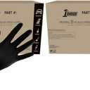 1st Choice Nitrile Gloves Disposable Latex-Free, Black, 5 Mil for Cooking, Cleaning, Automotive, Industrial, Food Prep, Home (XX-Large) 100 Count