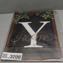 Ultra Large 16''x12'' Personalized Last Name Front Door Wreath, 26 Letter Wooden Welcome Sign for Rustic Farmhouse Spring Summer Fall Winter-Ideal Housewarming Gift (Letter Y )