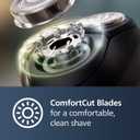 Philips Norelco Shaver 2400 Series, Wet and Dry Electric Shaver, Pop-up Trimmer, P-Cap, Deep Black, Model X3001/90
