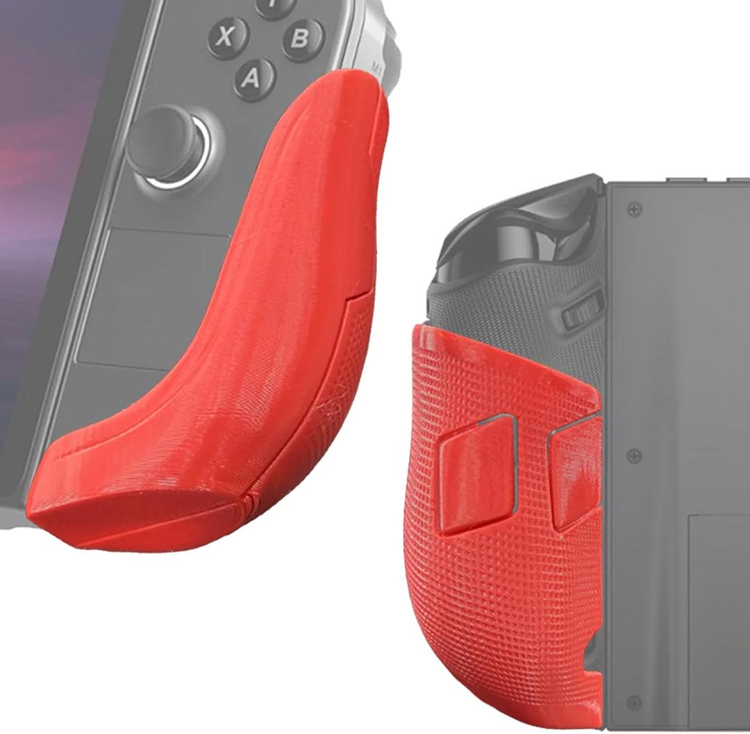 Controller Grips Compatible with Legion Go 2, Ergonomic Handles with Non-Slip Texture to Reduces Hand Fatigue, Protect The Bottom of The Controller (Red)