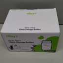 Matyz Glass Breastmilk Storage Bottles, 6 Pack, 6 oz, Sturdy Glass Bottle for Milk Freezing and Baby Feeding - Pumping Bottle for Philips Medela Spectra Breast Pumps - No BPA (3 Green & 3 Blue Lids)