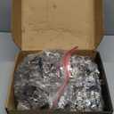 Chibery 60 Pack 1-1/4" 4D Overlay Soft Close Concealed Hinges for Face Frame Door, Control Closing Speed, Smooth Slow Self Close Hinges, Satin Nickel, 105 Open Angle Stainless Steel Cabinet Hinges