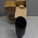 2 x A-KARCK Exhaust Tip 2.5 Inch Inlet, 2.5" Inlet 4" Outlet 12" Long Black Coated Finish Muffler Tip For Truck Tailpipe, Stainless Steel Rolled Edge