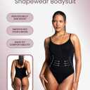 HeyShape - Women's Seamless Tummy Control Shapewear Bodysuit - Sculpting Tank-Style Snatched Waist Thong (3X-Large, Black)