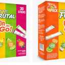 Powdered Drink Mix Variety Pack, Sugar Free!  Fruity flavors - Summer Colada, Tangy Limeade, Citrus Punch & Tropical Berries Packets (30 Count of Stick Packs) - Frutal On-The-Go! (Pack of 2)