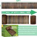 RELIANCER 12' Wooden Garden Pathway,22" Wide Outdoor Roll Out Patio Walkway