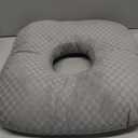 Stuffed Donut Pillow Seat Cushion | for Tailbone and Coccyx Pain, Hemorrhoids, Bed Sores, Pregnancy, Prostate, Surgery Recovery, Sitting Pressure Relief, for Home, Office and Car (Grey)