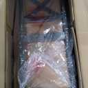 LOVMOR Dining Chairs Only Wooden Dining Chairs Set of 4 Kitchen Chair with Padded Seat Upholstered Side Chair for Dining Room Living Room Gray