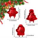 3PCS Dough Presser Pocket Pie Molds, Party Potluck Hand Pie Molds, Apple, Pumpkin And Acorn Shapes (Christmas Themed)
