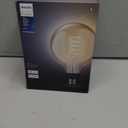 Philips Hue Smart 60W G40 Filament LED Bulb - White Ambiance Warm-to-Cool White Light - Pack of 1- 550LM - E26 - Indoor - Control with Hue App - Works with Alexa, Google Assistant and Apple Home kit