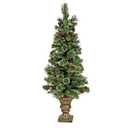 National Tree Company 4.5-ft Pine Pre-lit Artificial Christmas Tree with Clear Incandescent Lights