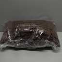 Mens Mid-Length Hooded Puffer Coat (X-Small, Deep Brown)