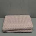 Bedsure Cooling Cotton Waffle King Size Blanket - Lightweight Breathable Blanket of Rayon Derived from Bamboo for Hot Sleepers, Luxury Throws for Bed, Couch and Sofa, Pink, 104x90 Inches