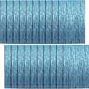 20 Pack Foil Curtain Backdrop Blue Metallic Tinsel Foil Fringe Curtains Photo Booth Props for Birthday Wedding Engagement Baby Shower Bachelorette Christmas Holiday Celebration Party Decorations