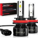 Fanteli 9012/HIR2 LED Light Bulbs 60W 12000LM 6500K Cool White Pair 600%