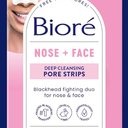 Bioré Nose+Face Blackhead Remover Strips, Deep Cleansing Strips for Nose, Chin, or Forehead, Instant Blackhead Removal and Pore Unclogging, Oil-free, Non-Comedogenic Use, 14 Count