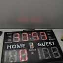 Electronic Basketball Scoreboard with Buzzer, Digital Scoreboard with Remote,Portable Score Keeper Battery Powered High-Bright Score Board for Sports Games