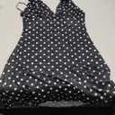 Floerns Women's Polka Dots Print Halter Dress Sleeveless Party A Line Mini Dress, M