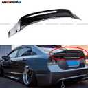 Rear Spoiler Compatible with 2006-2011 Honda Civic, Duckbill Fits for 2006 2007 2008 2009 2010 2011 4 Door Sedan, Exterior High Kick Trunk Tail Deck Lid Wing Lip (Glossy Black)