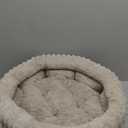 BALANCE Luxury Donut Dog Bed, 30 Inches Round Dog Bed Medium Size Dogs Washable, Orthopedic Calming Dogs Bed for Pets with Anti-Slip Bottom, Oatmeal