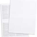 Blank W2 4Up Horizontal Tax Forms 2025, 25 Employee Set, Designed for QuickBooks Online and Accounting Software, with Back Instructions, 25 Self Seal Envelopes Included, 4 Down Forms