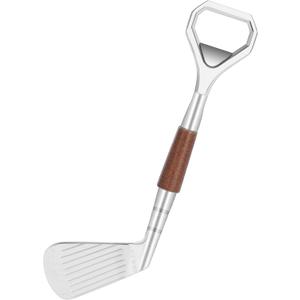 Golf Club Bottle Opener,Material Zinc Alloy,Solid Wood Grip,Novelty Gifts For Golf Enthusiast