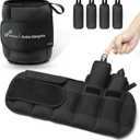 Sportneer 20lbs/Pair Adjustable Ankle Weights for Women and Men, Modularized Leg Weight for Yoga, Walking, Running, Aerobics, Gym, Physical Therapy (Black)